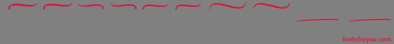 Mellifret Swash Font – Red Fonts on Gray Background