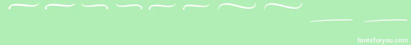 Mellifret Swash Font – White Fonts on Green Background
