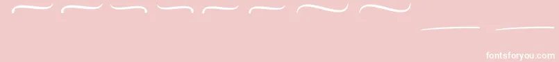 Mellifret Swash Font – White Fonts on Pink Background
