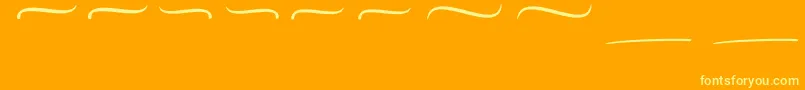 Mellifret Swash Font – Yellow Fonts on Orange Background
