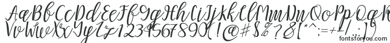 Czcionka Mellitta script – proste czcionki