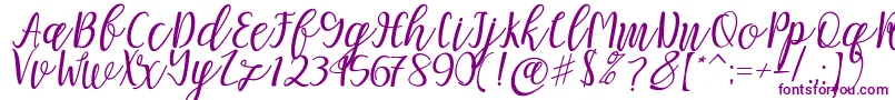 Mellitta script-fontti – violetit fontit