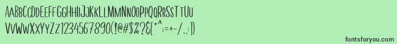 MellonerFunRegular Font – Black Fonts on Green Background