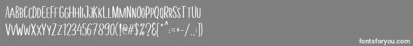 MellonerFunRegular Font – White Fonts on Gray Background