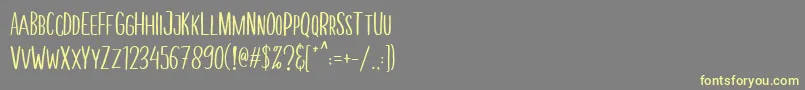 MellonerFunRegular Font – Yellow Fonts on Gray Background