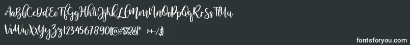 MellonerRegular Font – White Fonts on Black Background