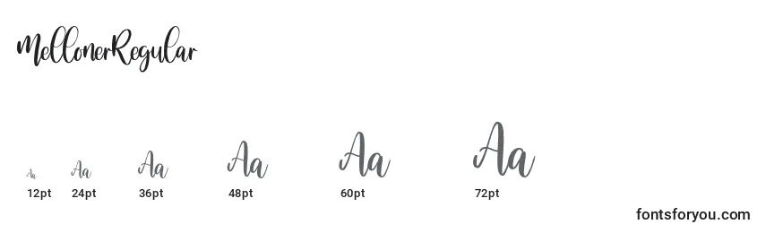 MellonerRegular Font Sizes