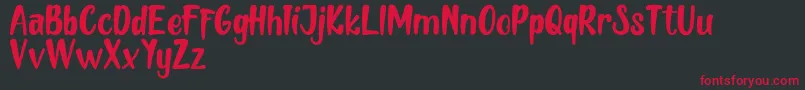 MELLOW   DEMO Font – Red Fonts on Black Background