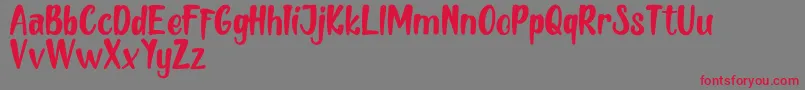 MELLOW   DEMO Font – Red Fonts on Gray Background