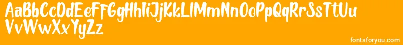 Подробнее о шрифте MELLOW DEMO Шрифт MELLOW DEMO – белые шрифты на оранжевом фоне