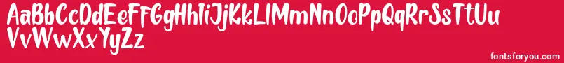 MELLOW   DEMO Font – White Fonts on Red Background