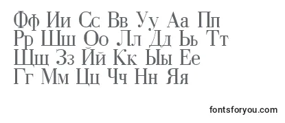 Schriftart CyrillicRegular