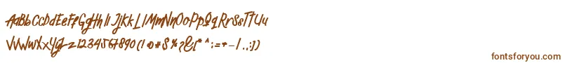 Mellow Font – Brown Fonts on White Background