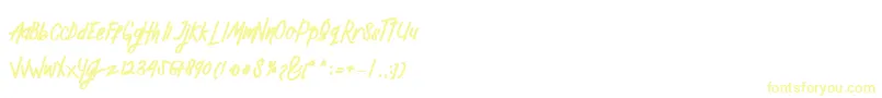 Mellow-Schriftart – Gelbe Schriften