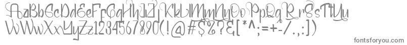 Шрифт Mellunker – серые шрифты на белом фоне