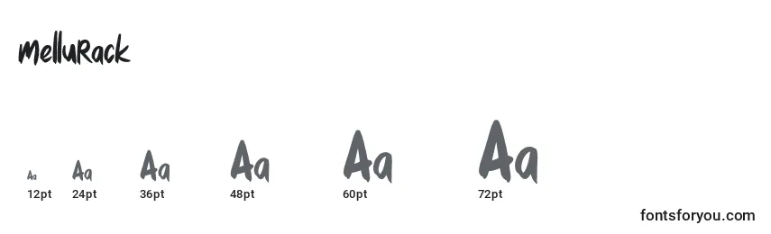 Mellurack Font Sizes