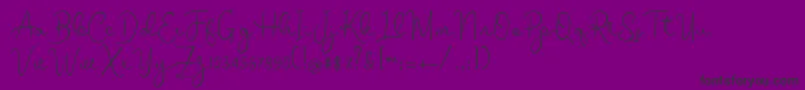 melodie Font – Black Fonts on Purple Background