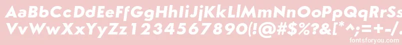 SemplicitaBoldItalic Font – White Fonts on Pink Background