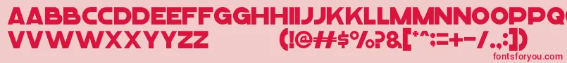 Шрифт MeltlandDemo – красные шрифты на розовом фоне