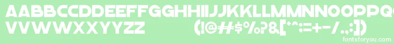 フォントMeltlandDemo – 緑の背景に白い文字