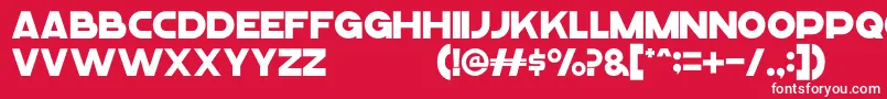MeltlandDemo Font – White Fonts on Red Background