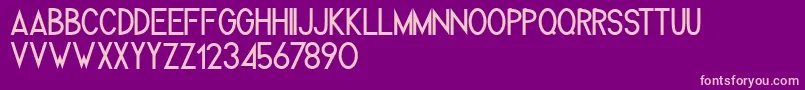 Melvick Font – Pink Fonts on Purple Background