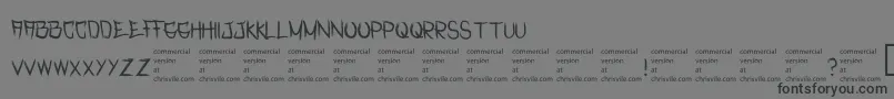 RasterizedRegular Font – Black Fonts on Gray Background
