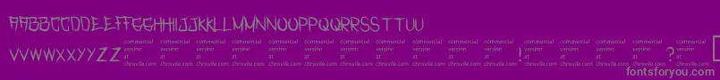 RasterizedRegular Font – Gray Fonts on Purple Background