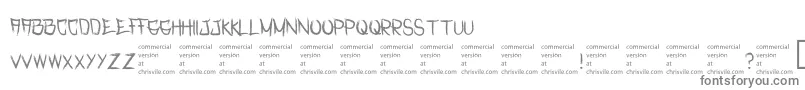RasterizedRegular Font – Gray Fonts on White Background