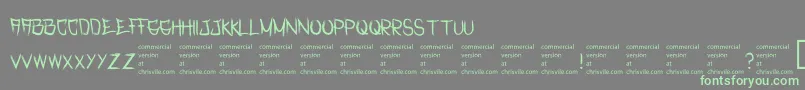 RasterizedRegular Font – Green Fonts on Gray Background