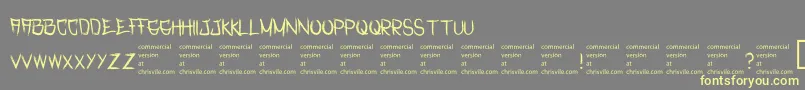RasterizedRegular Font – Yellow Fonts on Gray Background