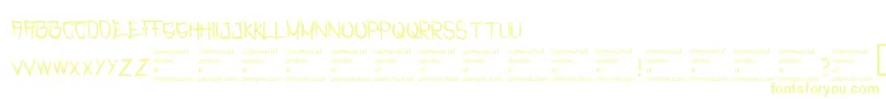 RasterizedRegular Font – Yellow Fonts on White Background