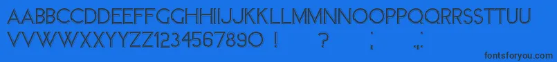 Fonte Member – fontes pretas em um fundo azul