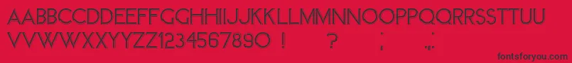 Member Font – Black Fonts on Red Background