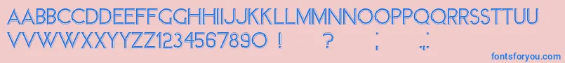 Member Font – Blue Fonts on Pink Background