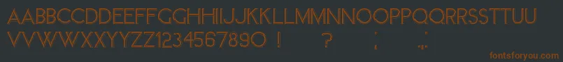 Member Font – Brown Fonts on Black Background
