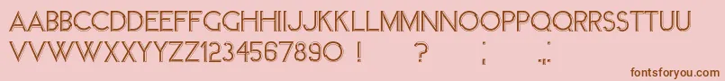 Member Font – Brown Fonts on Pink Background