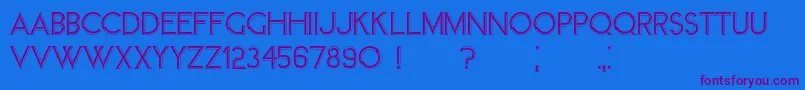 Member Font – Purple Fonts on Blue Background