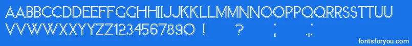 Member Font – White Fonts on Blue Background
