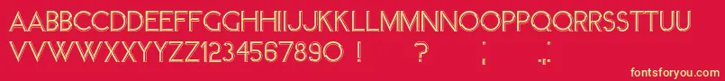Member Font – Yellow Fonts on Red Background