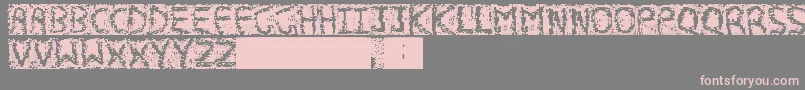 memories Font – Pink Fonts on Gray Background