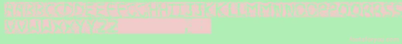 フォントmemories – 緑の背景にピンクのフォント