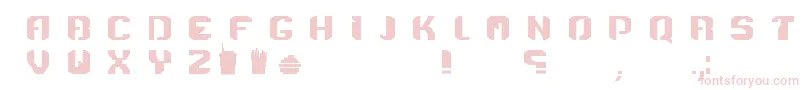 Menace Font – Pink Fonts on White Background