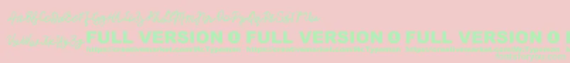 Mendy-Schriftart – Grüne Schriften auf rosa Hintergrund