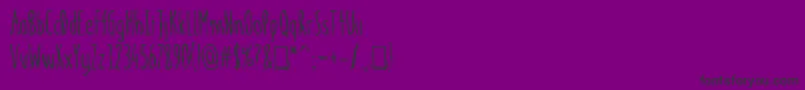 meninpink Regular Font – Black Fonts on Purple Background