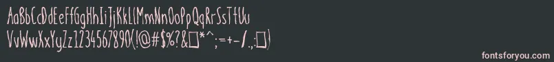 meninpink Regular Font – Pink Fonts on Black Background