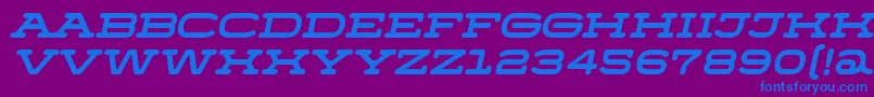 fuente Menscho Italic – Fuentes Azules Sobre Fondo Morado