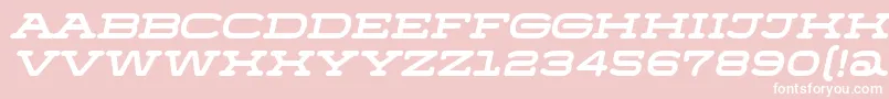 Menscho Italic Font – White Fonts on Pink Background