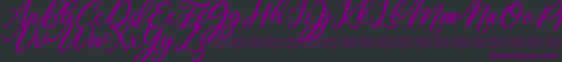 Mentari Font – Purple Fonts on Black Background