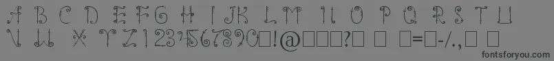 Шрифт mentawai font – чёрные шрифты на сером фоне